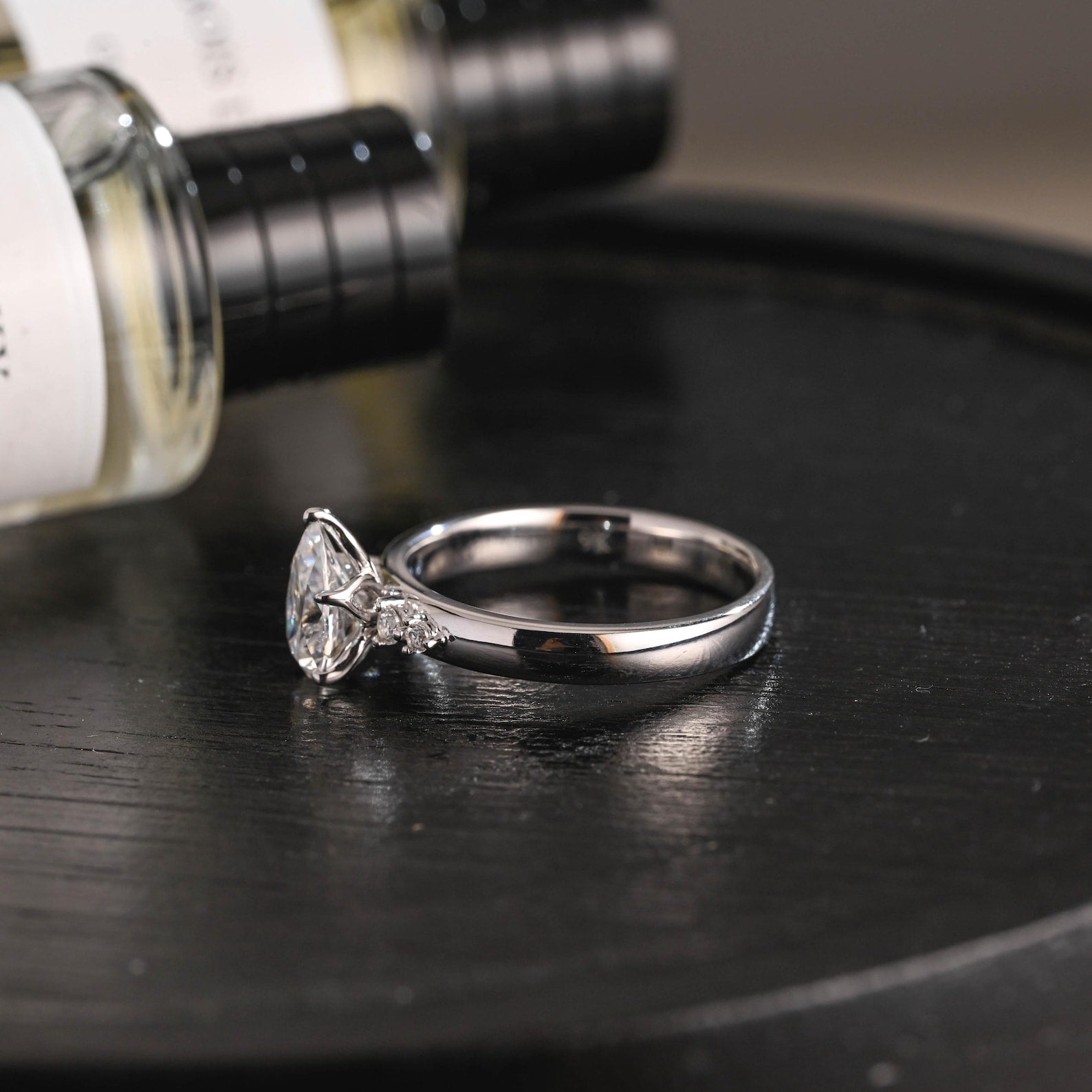 Round Halo, Pave & Split Shank Engagement Ring – 1.93 CT Lab Grown Diamond
