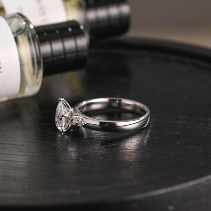 Round Halo, Pave & Split Shank Engagement Ring – 1.93 CT Lab Grown Diamond