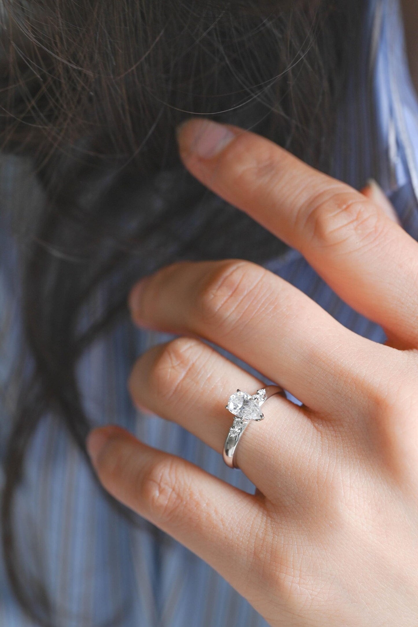 Round Halo, Pave & Split Shank Engagement Ring – 1.93 CT Lab Grown Diamond