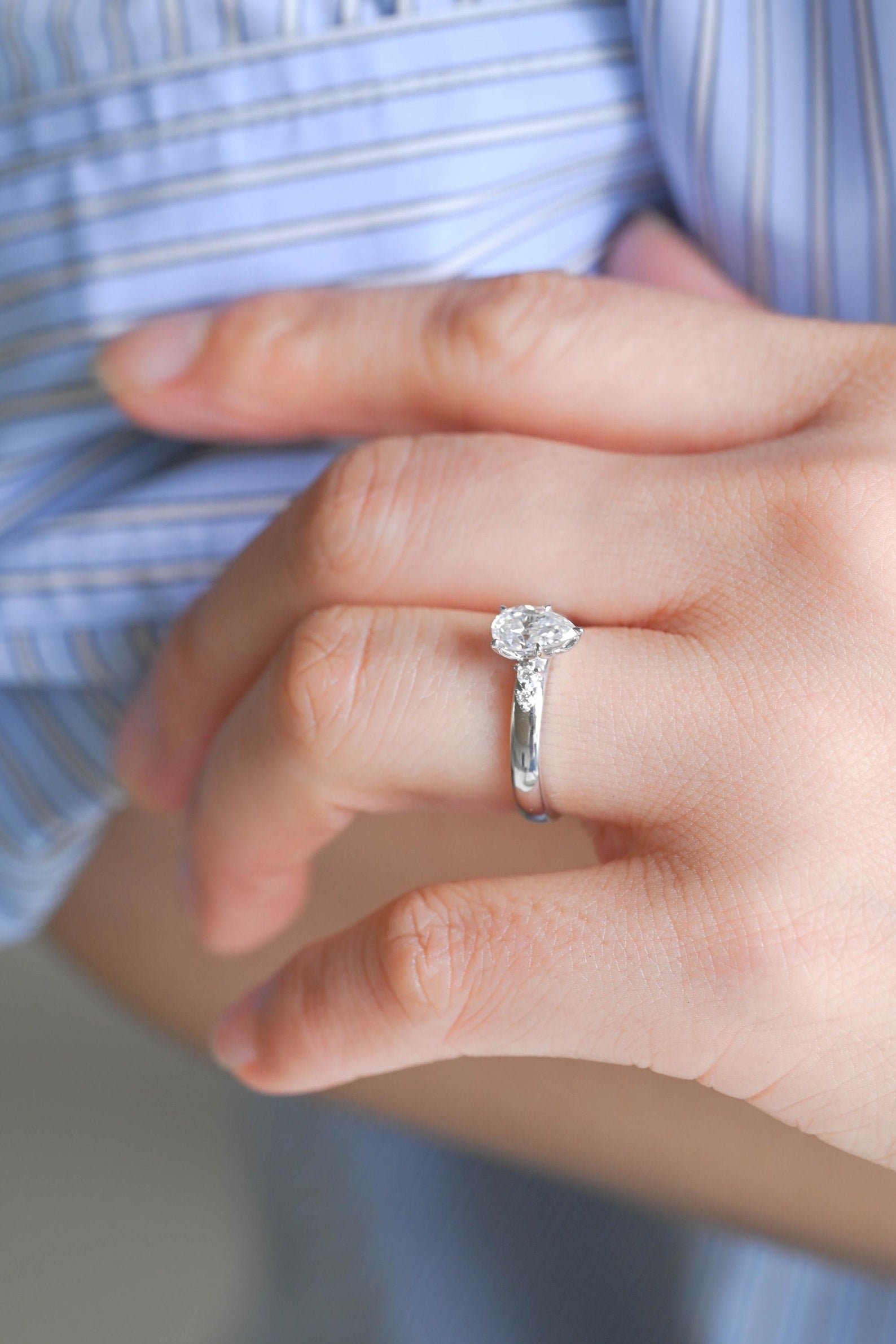 Round Halo, Pave & Split Shank Engagement Ring – 1.93 CT Lab Grown Diamond