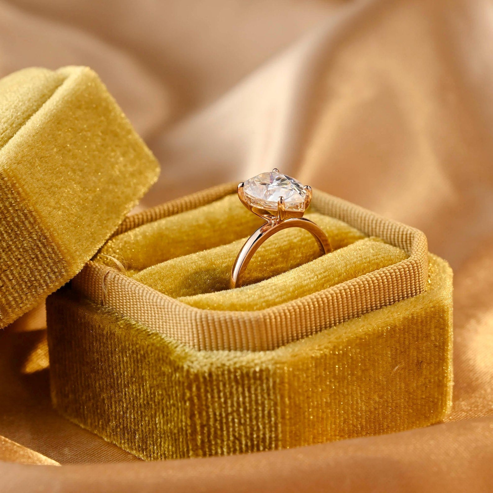 Round Halo, Pave & Split Shank Engagement Ring – 1.93 CT Lab Grown Diamond