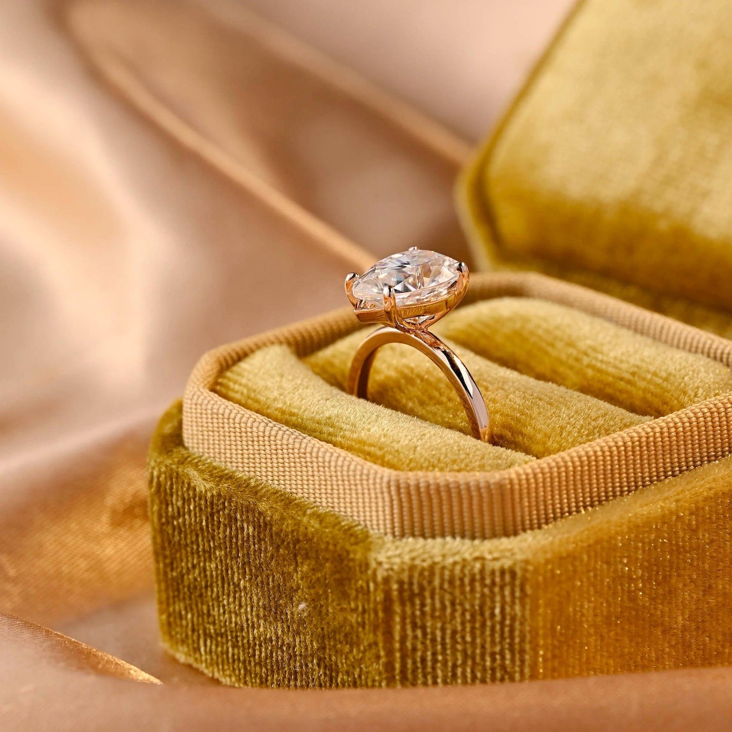 Round Halo, Pave & Split Shank Engagement Ring – 1.93 CT Lab Grown Diamond