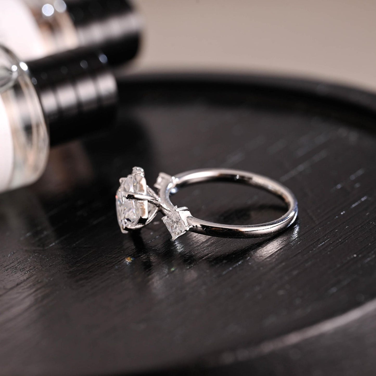 Round Halo, Pave & Split Shank Engagement Ring – 1.93 CT Lab Grown Diamond