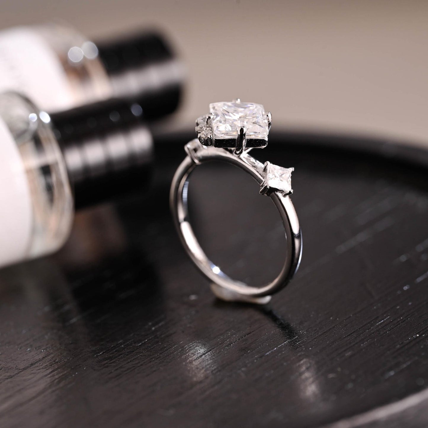 Round Halo, Pave & Split Shank Engagement Ring – 1.93 CT Lab Grown Diamond