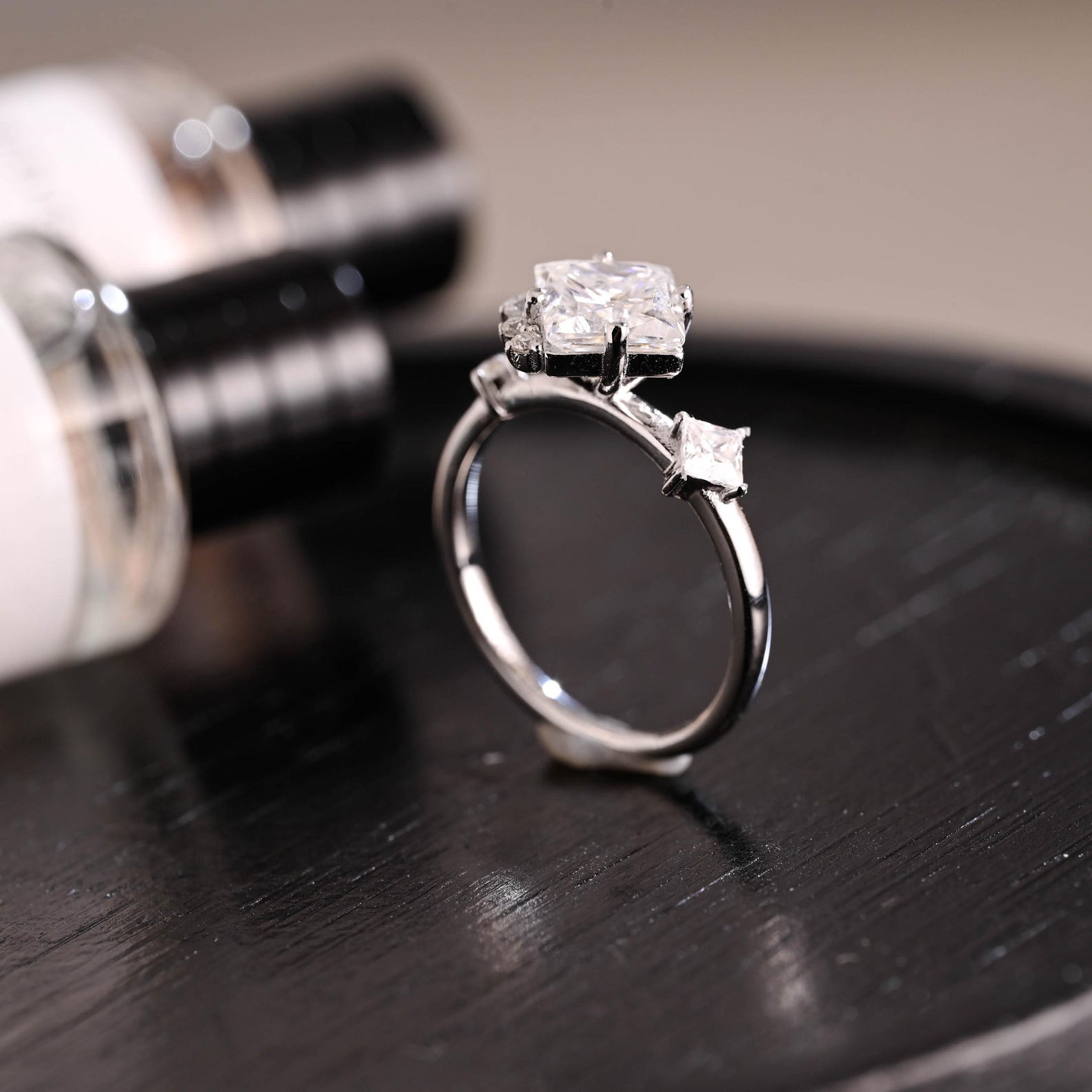 Round Halo, Pave & Split Shank Engagement Ring – 1.93 CT Lab Grown Diamond