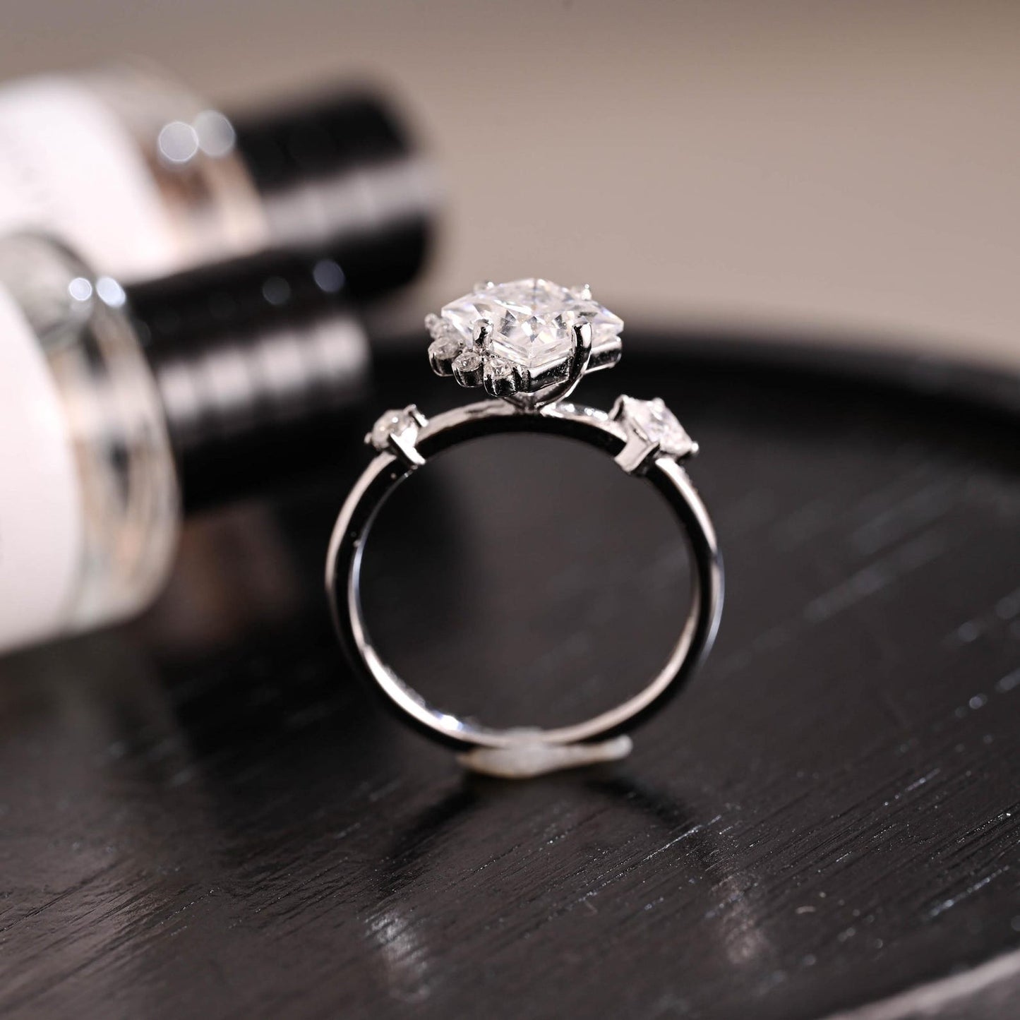 Round Halo, Pave & Split Shank Engagement Ring – 1.93 CT Lab Grown Diamond