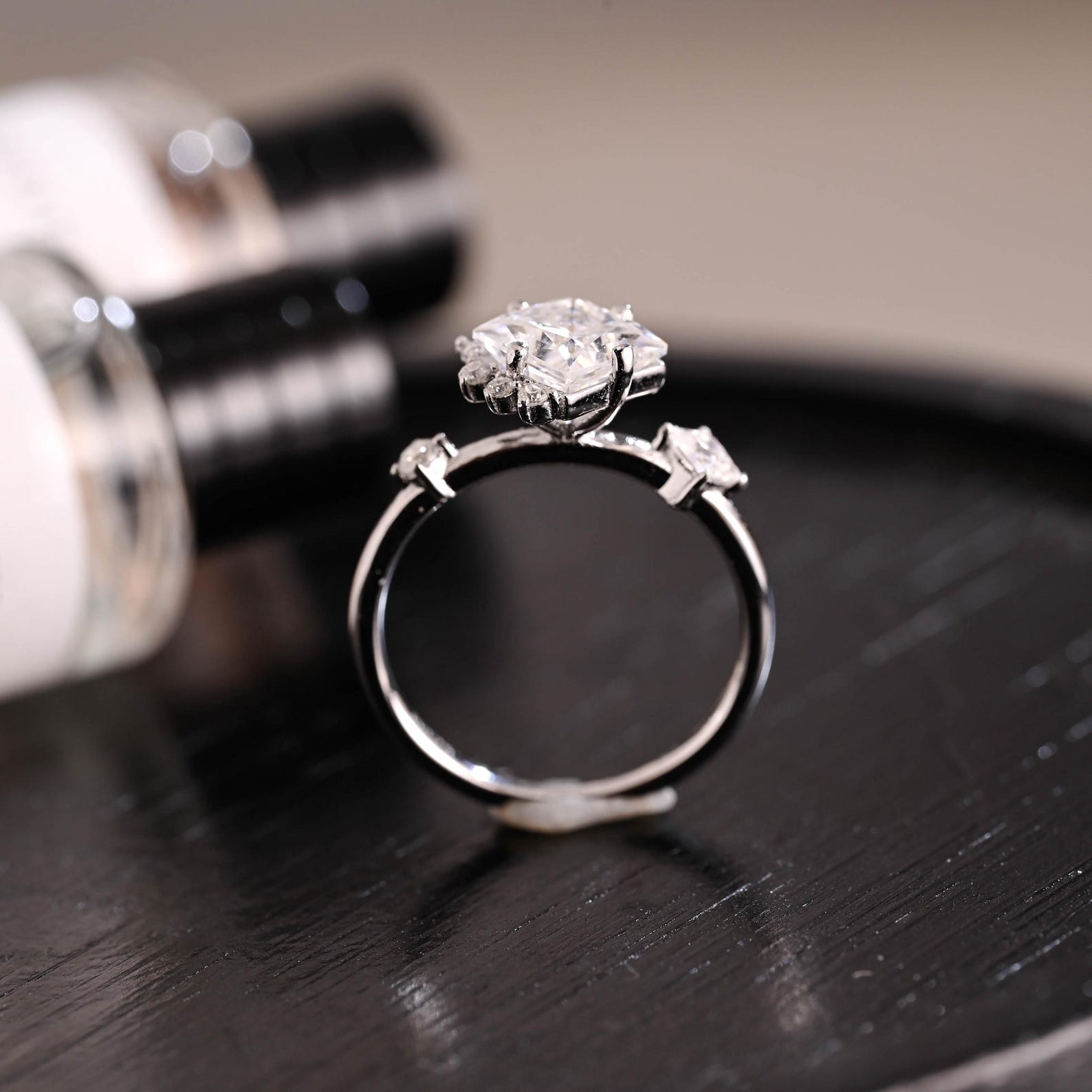 Round Halo, Pave & Split Shank Engagement Ring – 1.93 CT Lab Grown Diamond