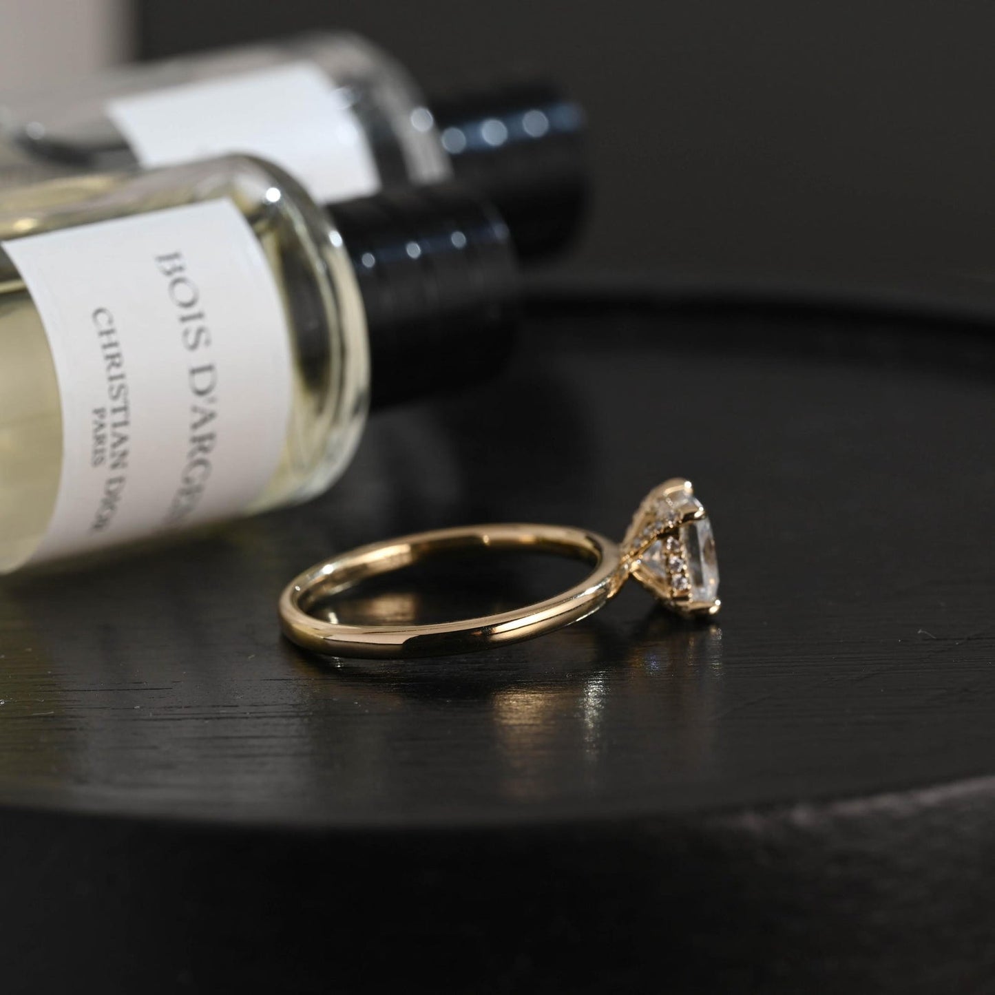 Round Halo, Pave & Split Shank Engagement Ring – 1.93 CT Lab Grown Diamond