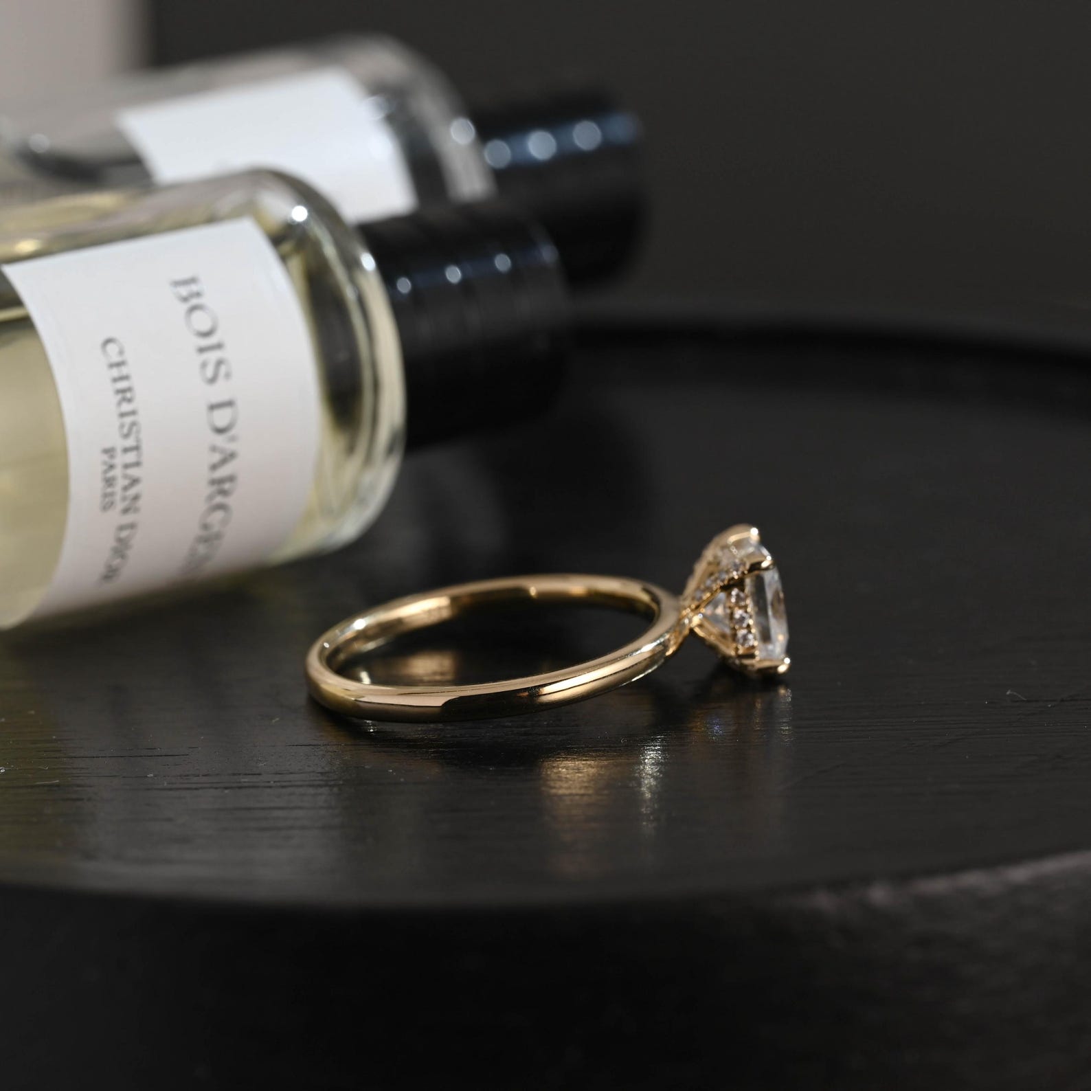 Round Halo, Pave & Split Shank Engagement Ring – 1.93 CT Lab Grown Diamond