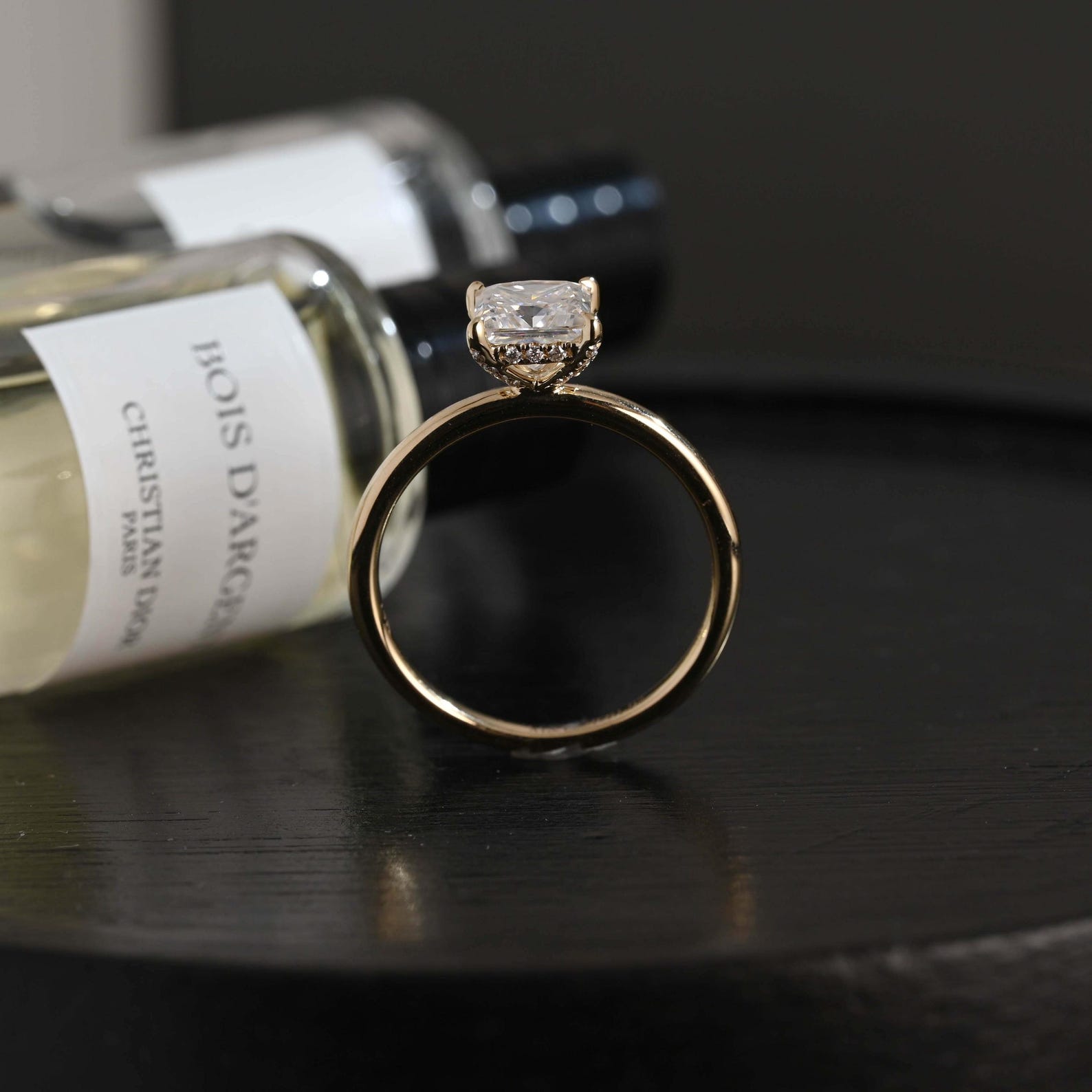 Round Halo, Pave & Split Shank Engagement Ring – 1.93 CT Lab Grown Diamond