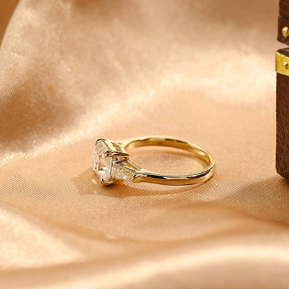 Round Halo, Pave & Split Shank Engagement Ring – 1.93 CT Lab Grown Diamond