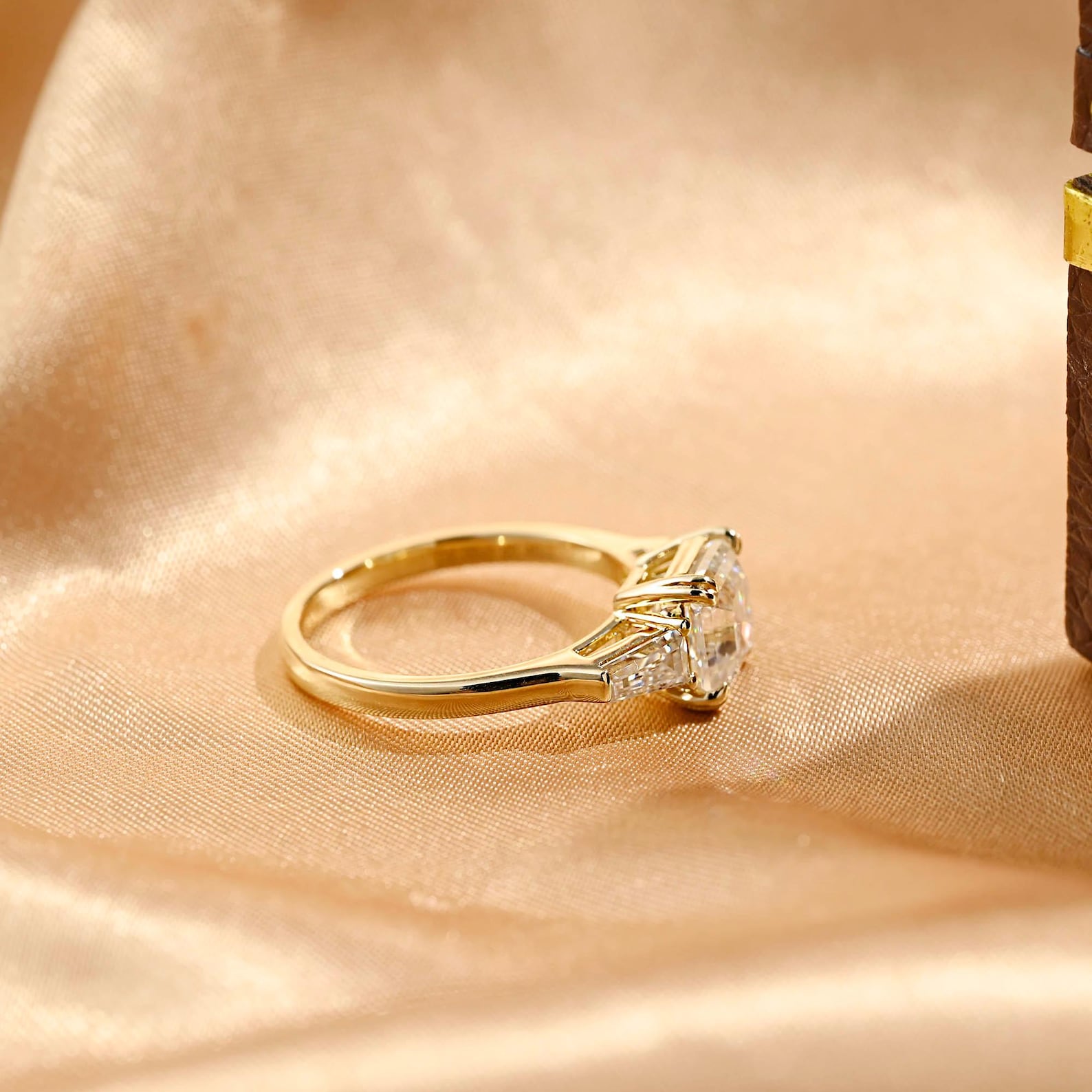 Round Halo, Pave & Split Shank Engagement Ring – 1.93 CT Lab Grown Diamond