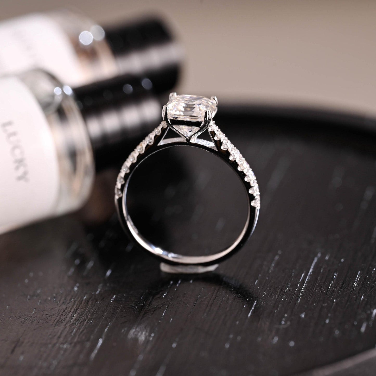 Round Halo, Pave & Split Shank Engagement Ring – 1.93 CT Lab Grown Diamond