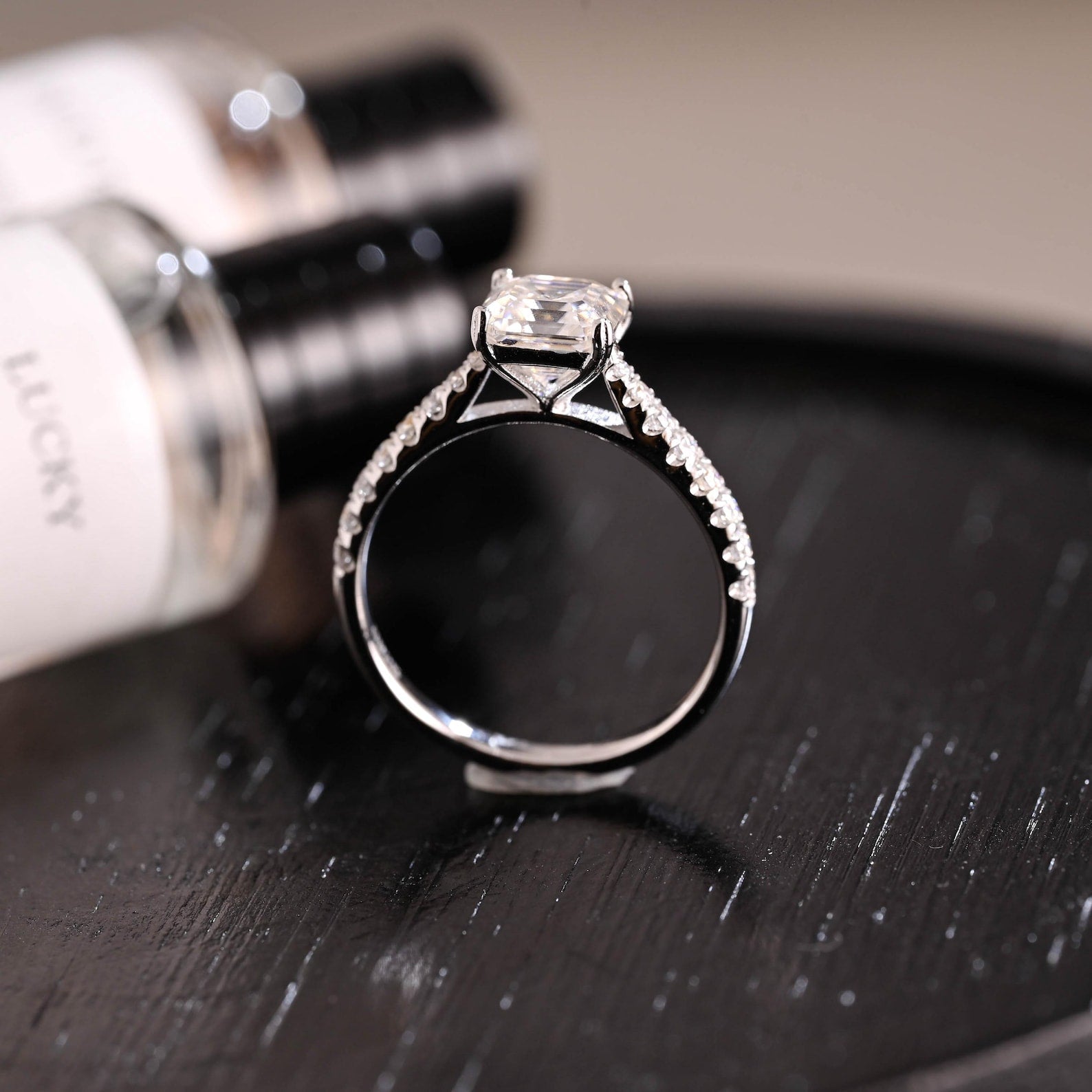 Round Halo, Pave & Split Shank Engagement Ring – 1.93 CT Lab Grown Diamond