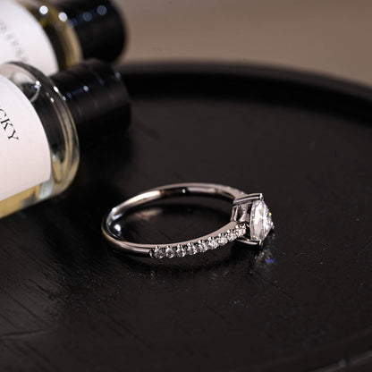 Round Halo, Pave & Split Shank Engagement Ring – 1.93 CT Lab Grown Diamond