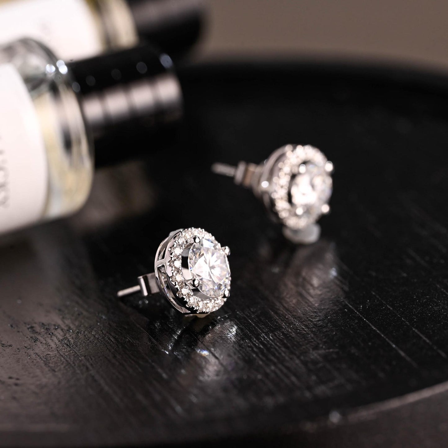 Round Halo, Pave & Split Shank Engagement Ring – 1.93 CT Lab Grown Diamond