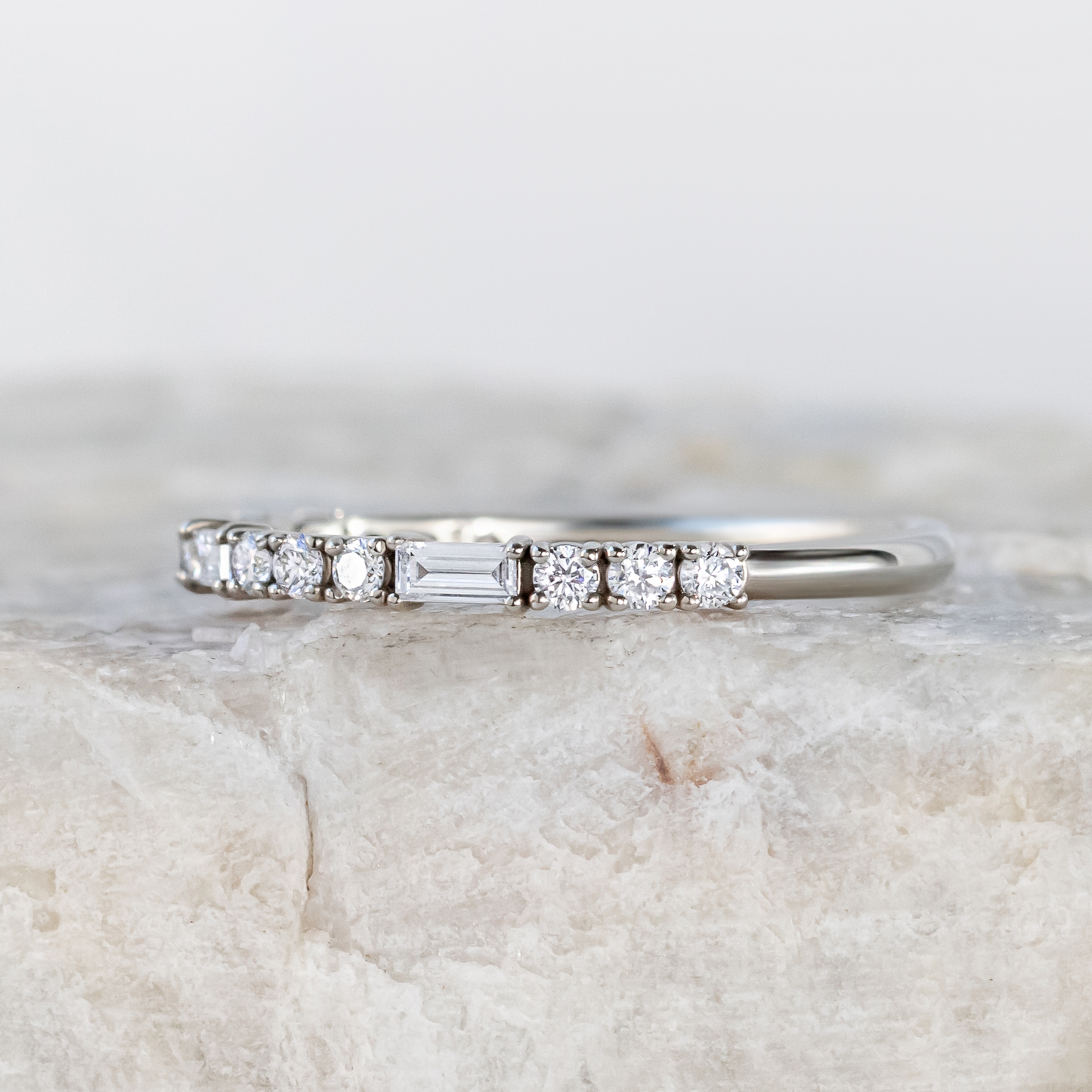0.37 CT Round Full Eternity Lab Grown Diamond Wedding Band