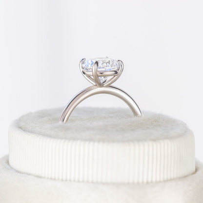 2 CT Round Three Stones Lab Grown Diamond Engagement Ring