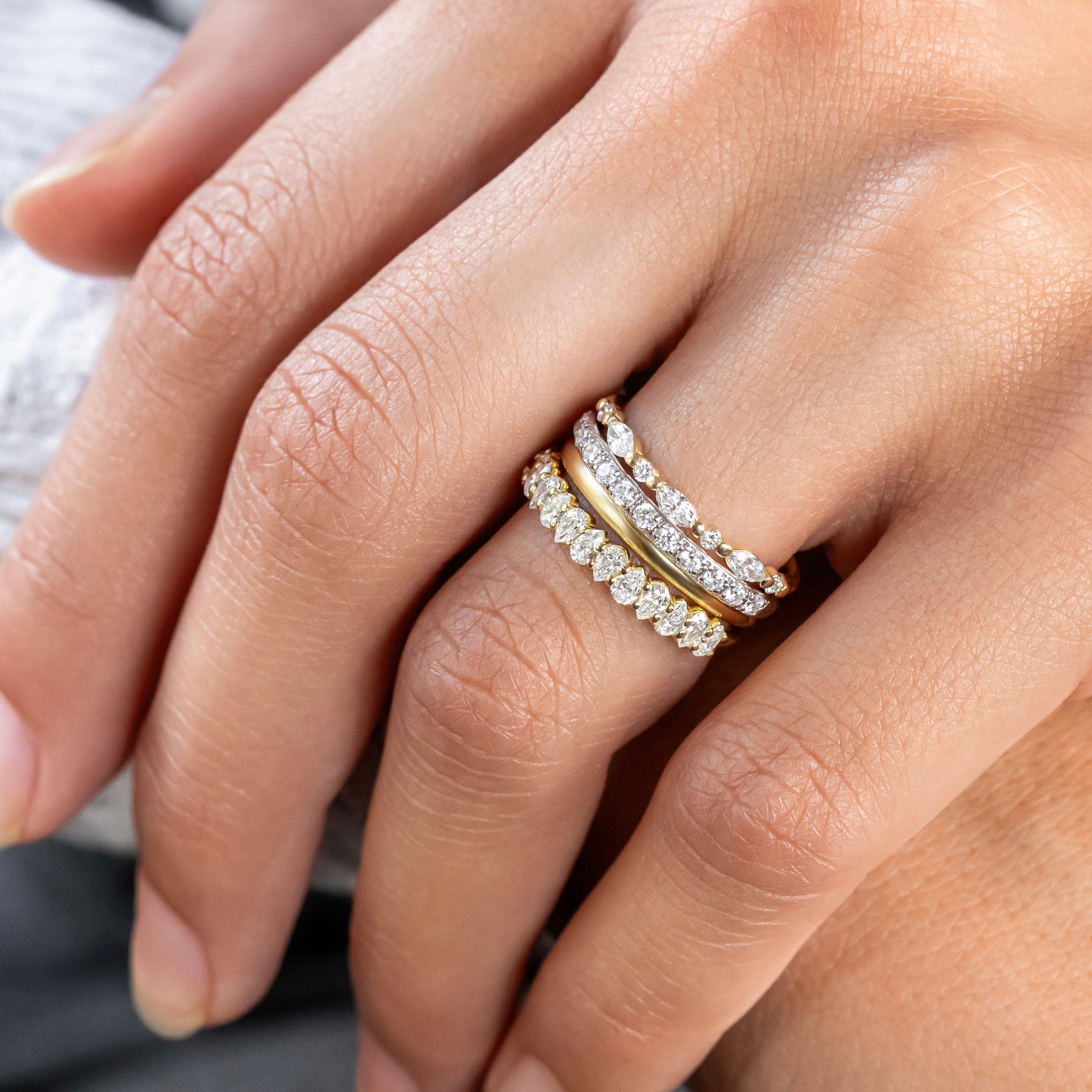 0.37 CT Round Full Eternity Lab Grown Diamond Wedding Band