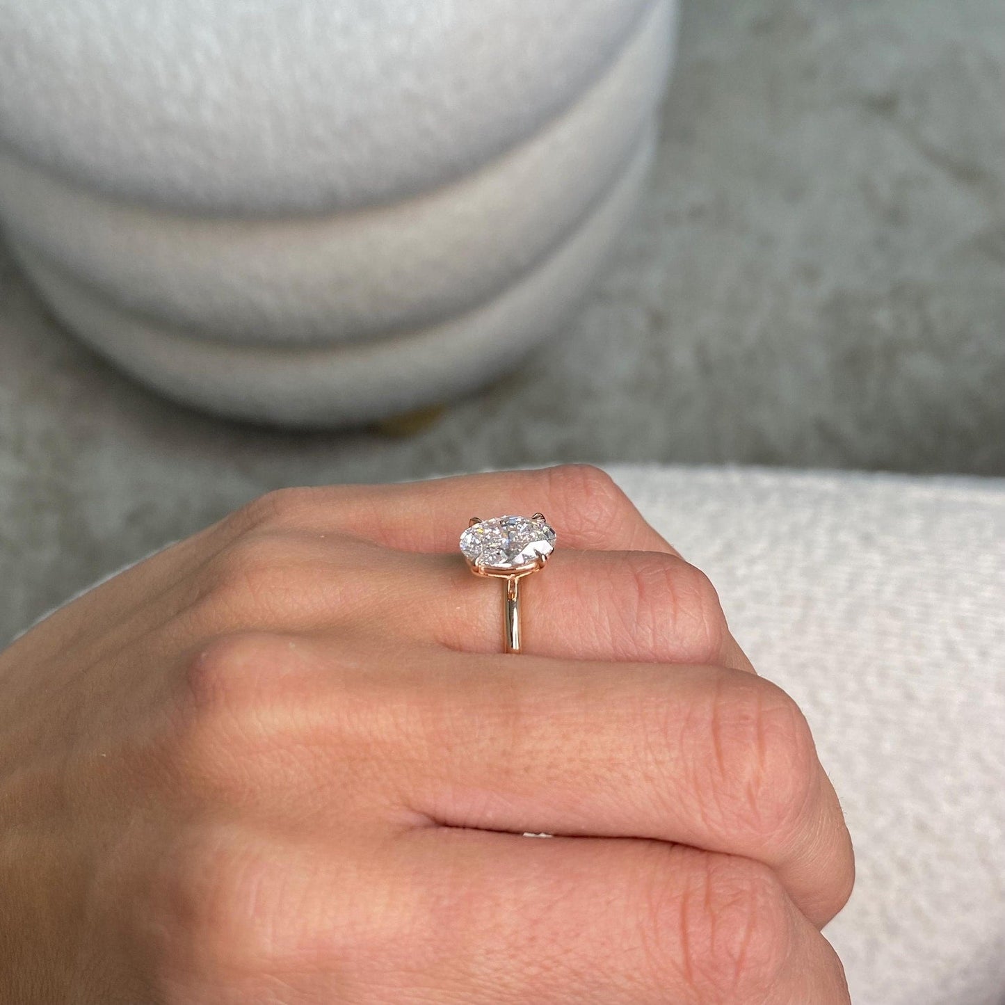 Round Halo, Pave & Split Shank Engagement Ring – 1.93 CT Lab Grown Diamond