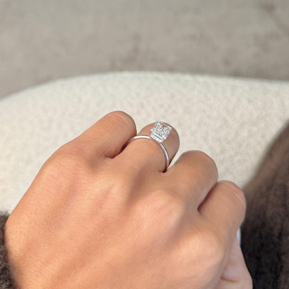 Round Halo, Pave & Split Shank Engagement Ring – 1.93 CT Lab Grown Diamond