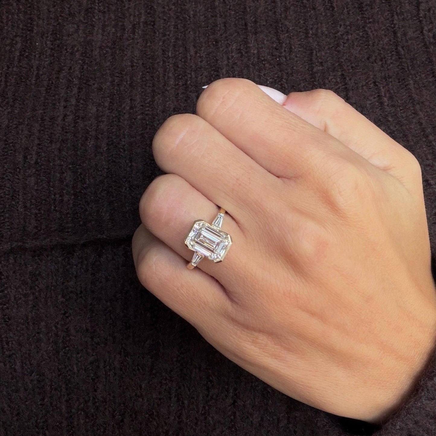 Round Halo, Pave & Split Shank Engagement Ring – 1.93 CT Lab Grown Diamond