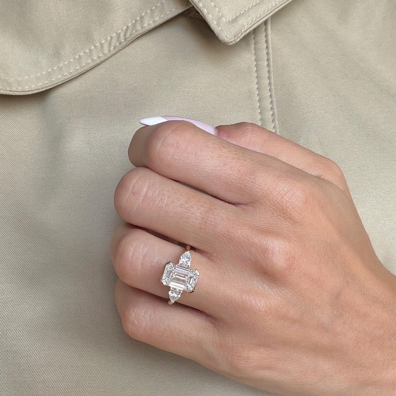Round Halo, Pave & Split Shank Engagement Ring – 1.93 CT Lab Grown Diamond