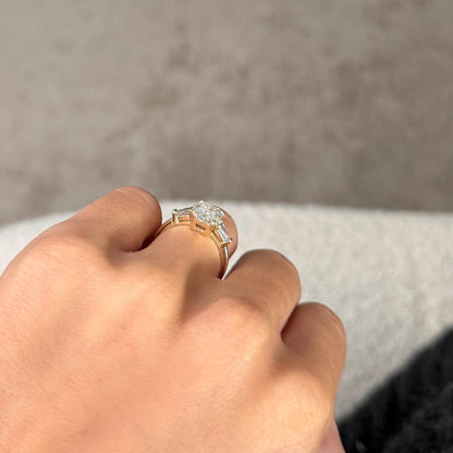 Round Halo, Pave & Split Shank Engagement Ring – 1.93 CT Lab Grown Diamond