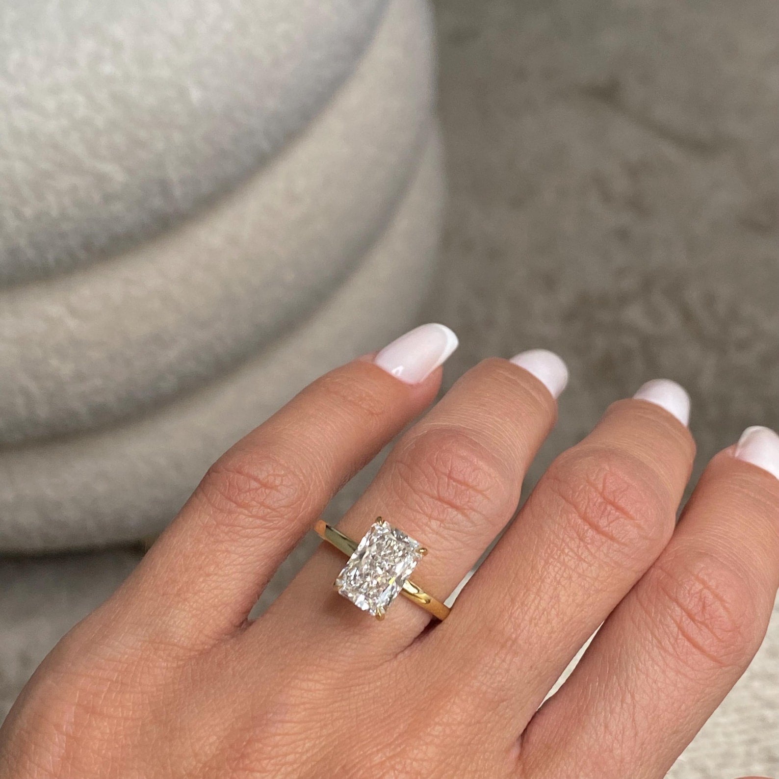 Round Halo, Pave & Split Shank Engagement Ring – 1.93 CT Lab Grown Diamond
