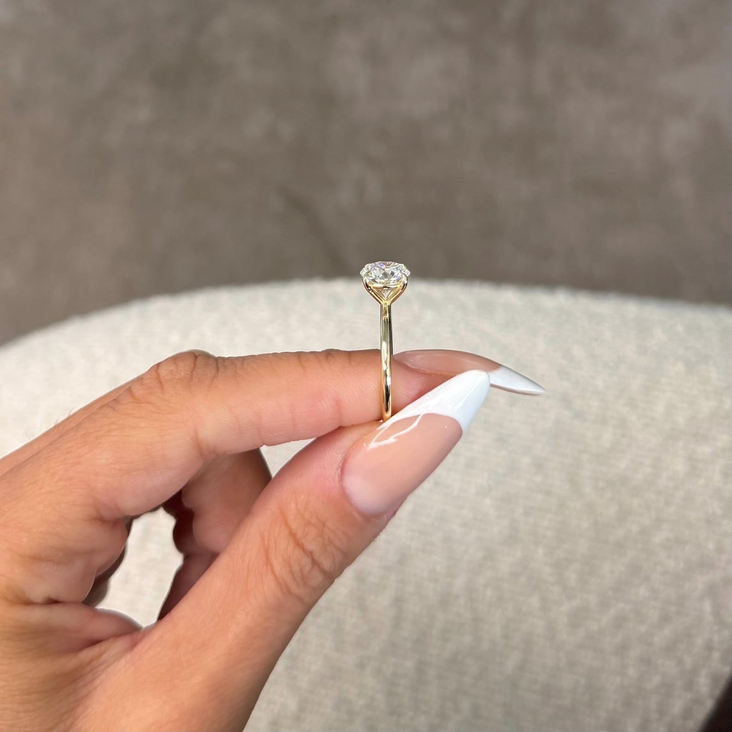 Round Halo, Pave & Split Shank Engagement Ring – 1.93 CT Lab Grown Diamond