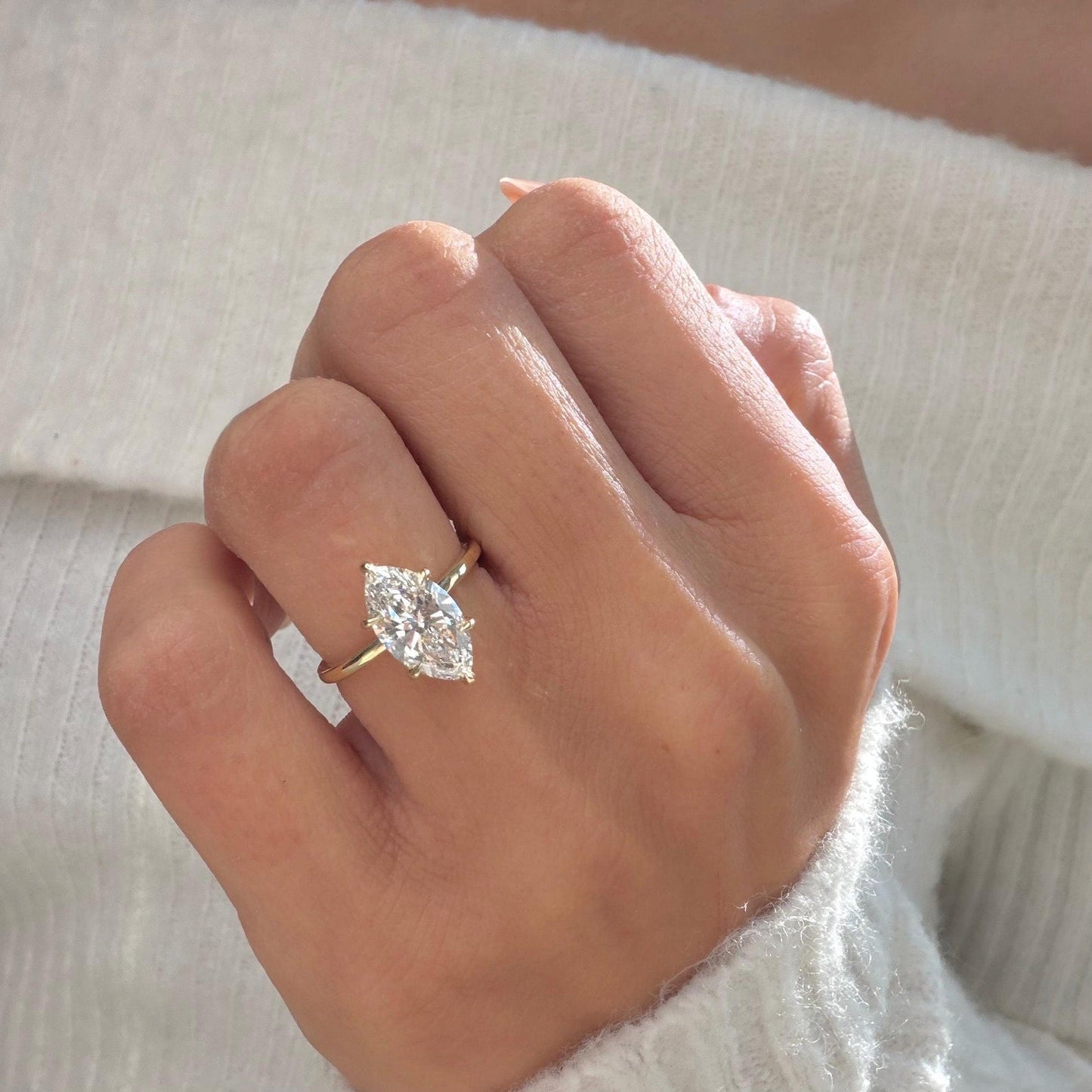Round Halo, Pave & Split Shank Engagement Ring – 1.93 CT Lab Grown Diamond