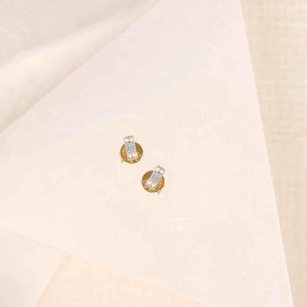 1.0 CT Round Bezel Solitaire Lab Grown Diamond Earrings