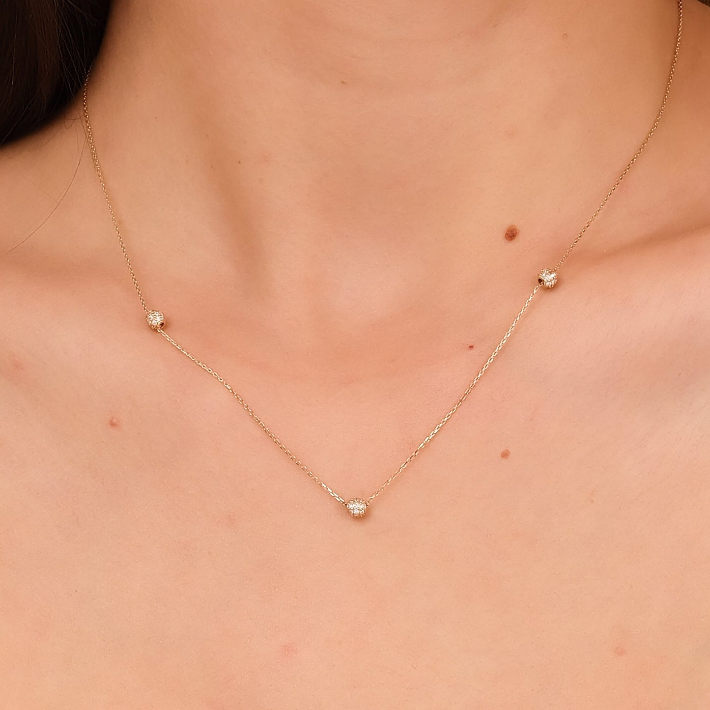 1.0 CT Round Bezel Solitaire Lab Grown Diamond Necklace