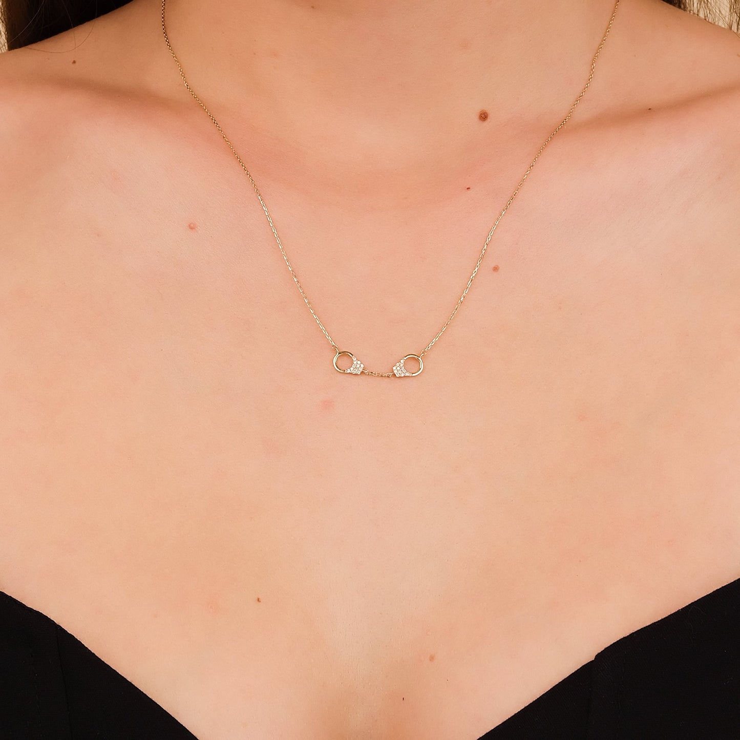 1.0 CT Round Bezel Solitaire Lab Grown Diamond Necklace