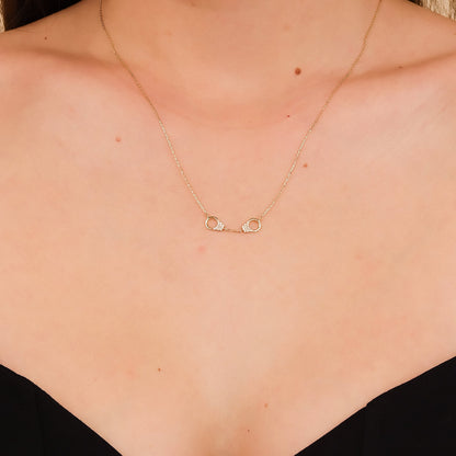 1.0 CT Round Bezel Solitaire Lab Grown Diamond Necklace