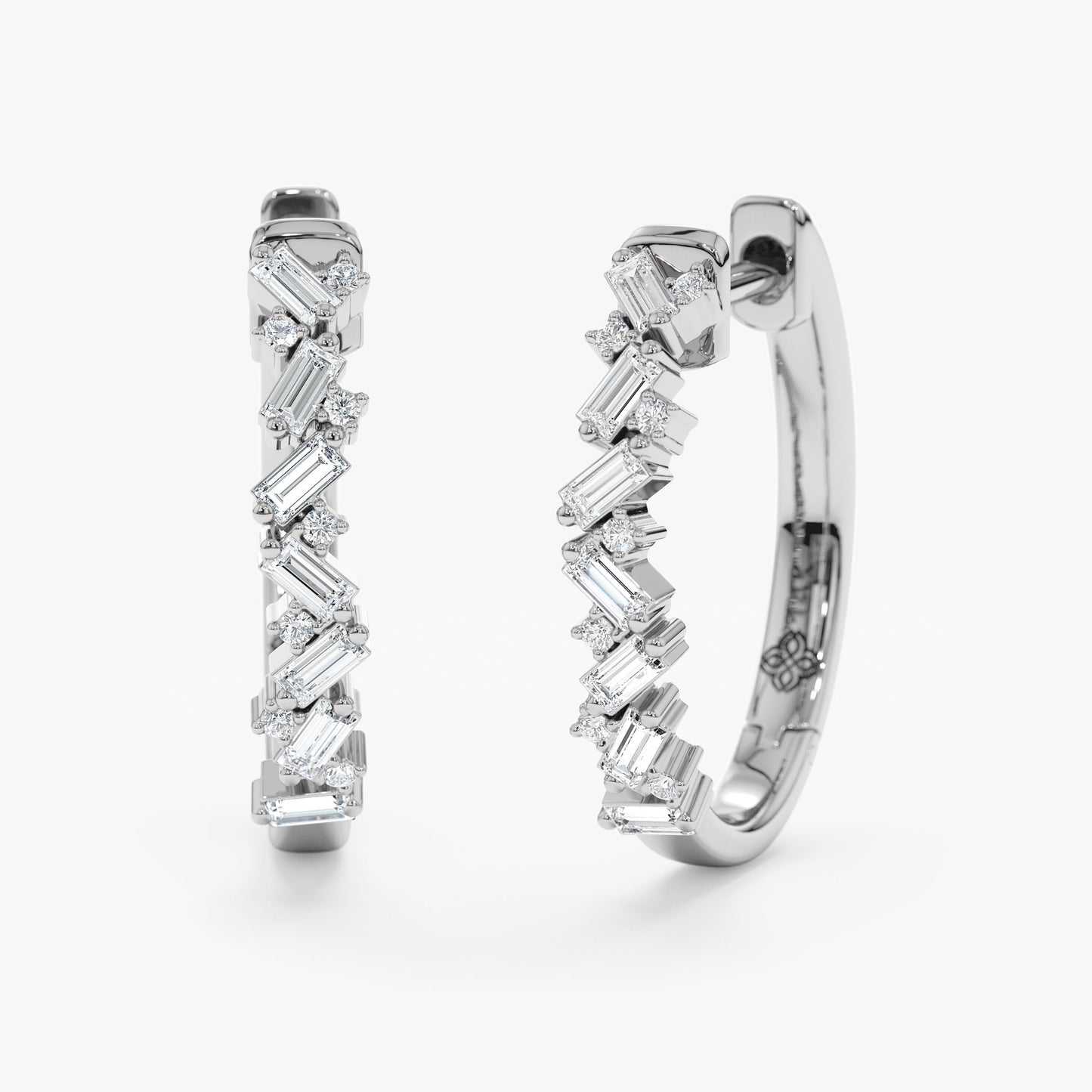 1.0 CT Round Bezel Solitaire Lab Grown Diamond Earrings