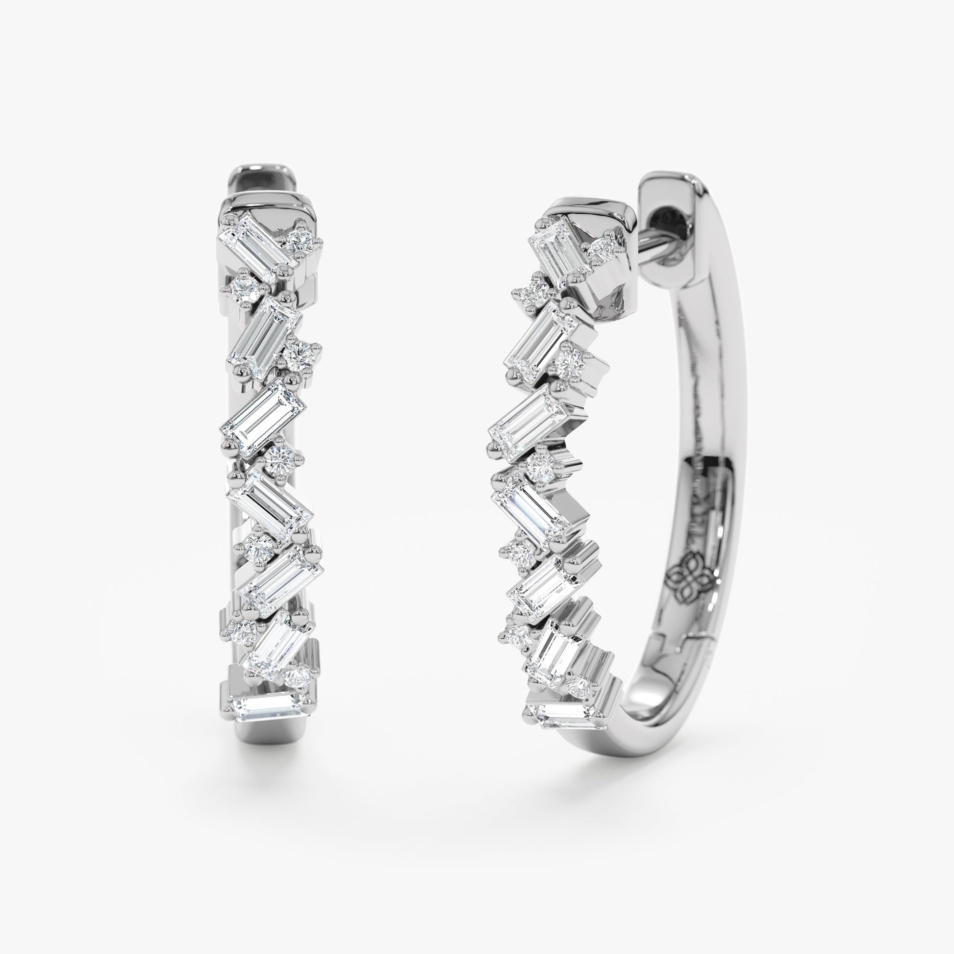1.0 CT Round Bezel Solitaire Lab Grown Diamond Earrings
