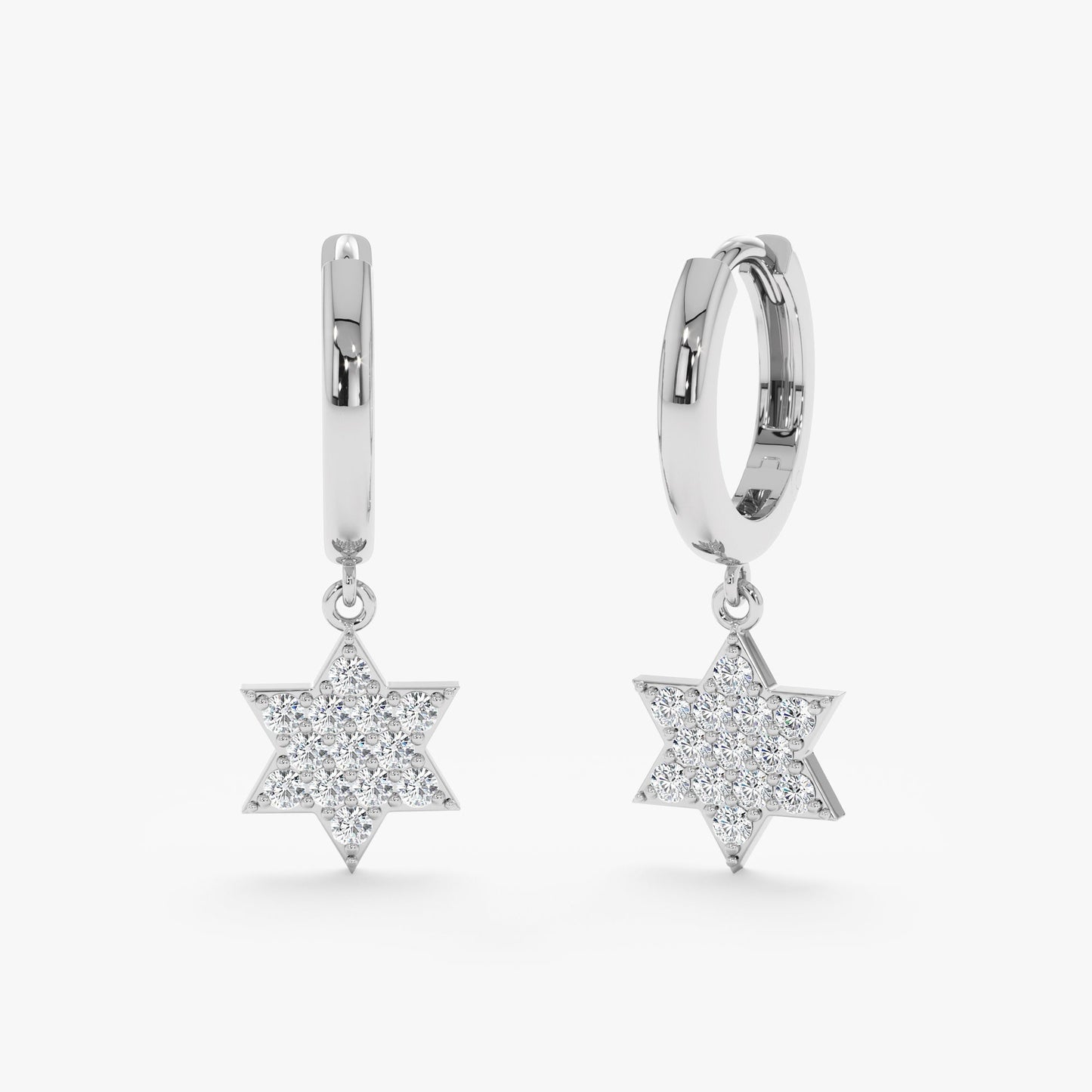 1.0 CT Round Bezel Solitaire Lab Grown Diamond Earrings