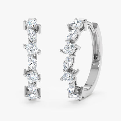 1.0 CT Round Bezel Solitaire Lab Grown Diamond Earrings