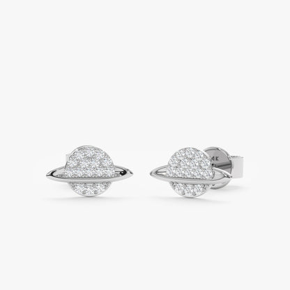 1.0 CT Round Bezel Solitaire Lab Grown Diamond Earrings