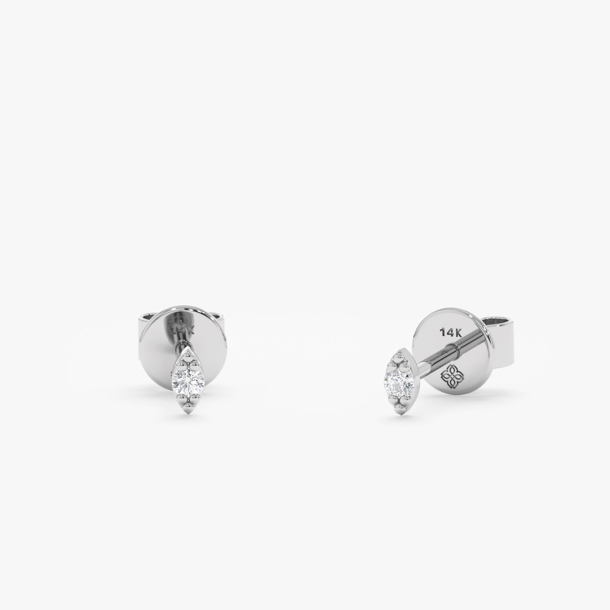 1.0 CT Round Bezel Solitaire Lab Grown Diamond Earrings