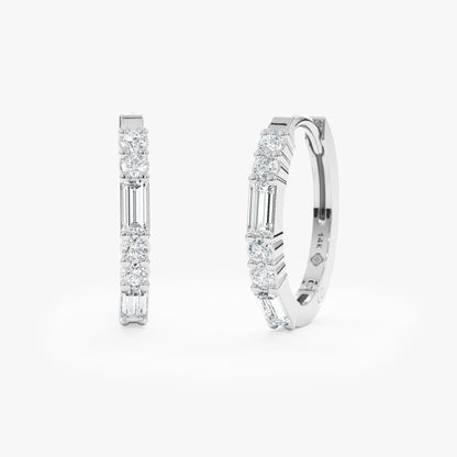 1.0 CT Round Bezel Solitaire Lab Grown Diamond Earrings
