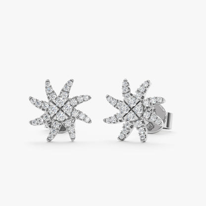 1.0 CT Round Bezel Solitaire Lab Grown Diamond Earrings
