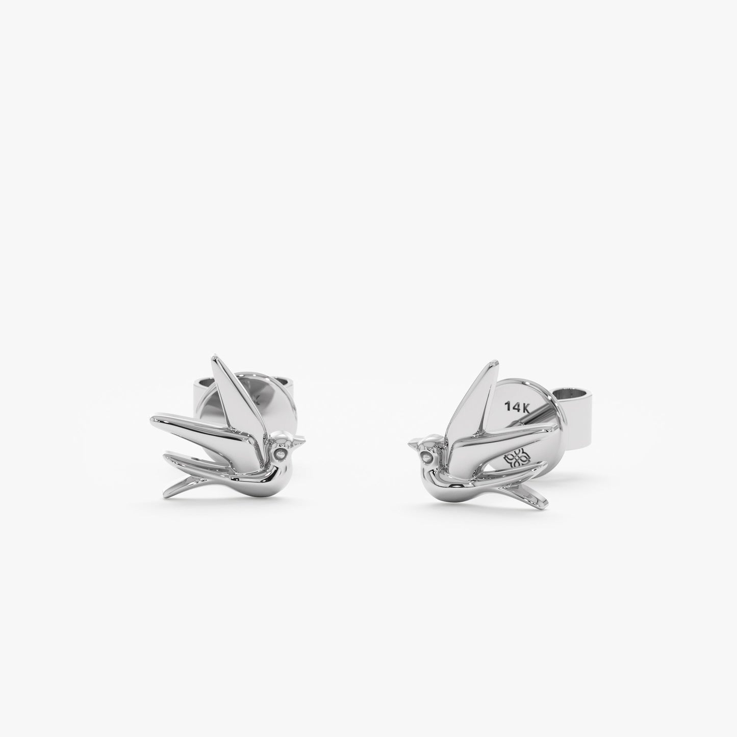 1.0 CT Round Bezel Solitaire Lab Grown Diamond Earrings