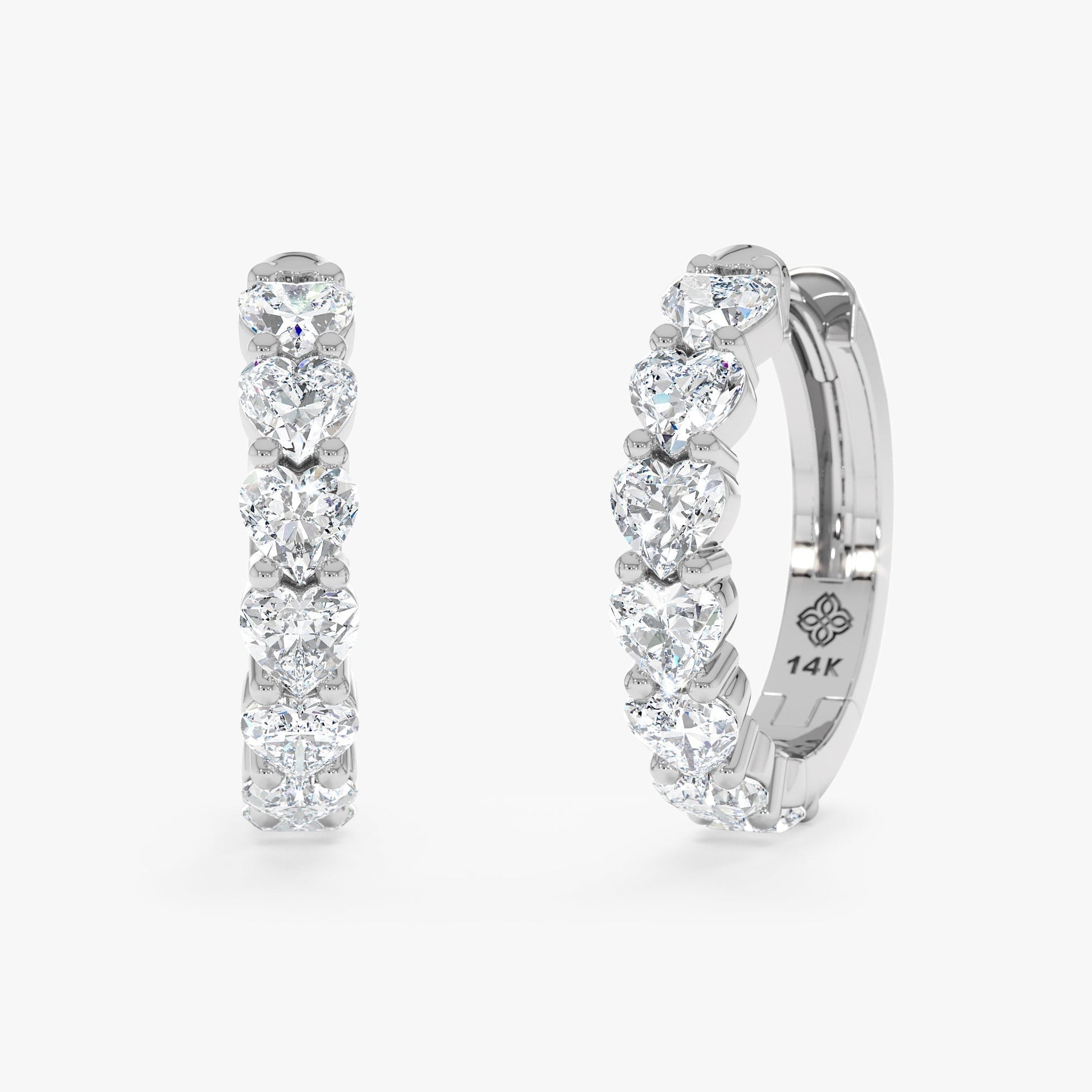 1.0 CT Round Bezel Solitaire Lab Grown Diamond Earrings