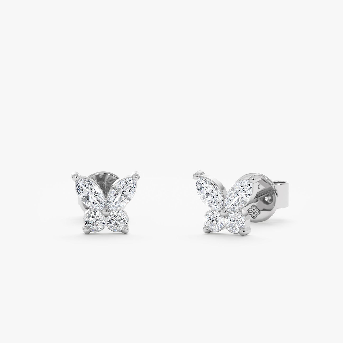 1.0 CT Round Bezel Solitaire Lab Grown Diamond Earrings