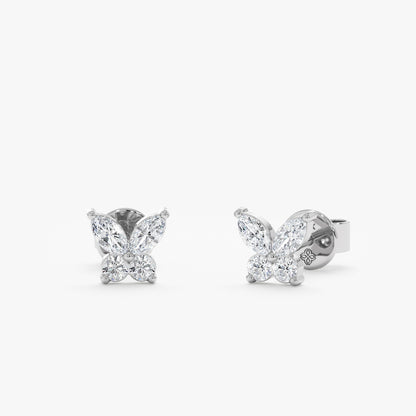 1.0 CT Round Bezel Solitaire Lab Grown Diamond Earrings