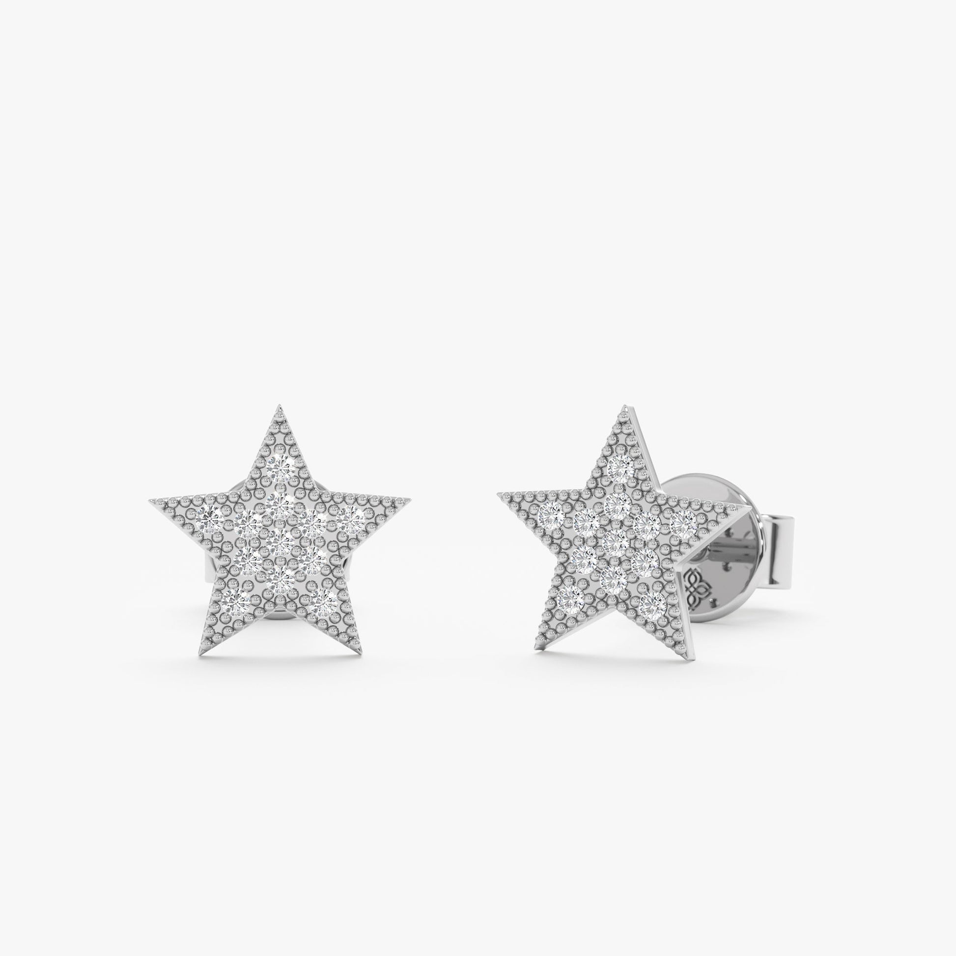 1.0 CT Round Bezel Solitaire Lab Grown Diamond Earrings