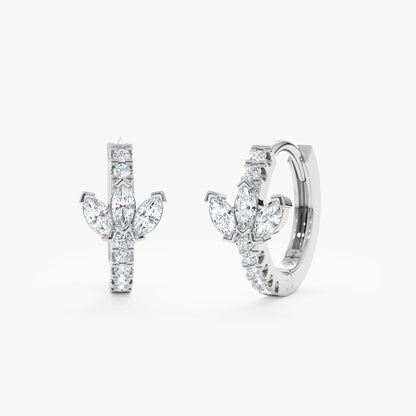 1.0 CT Round Bezel Solitaire Lab Grown Diamond Earrings