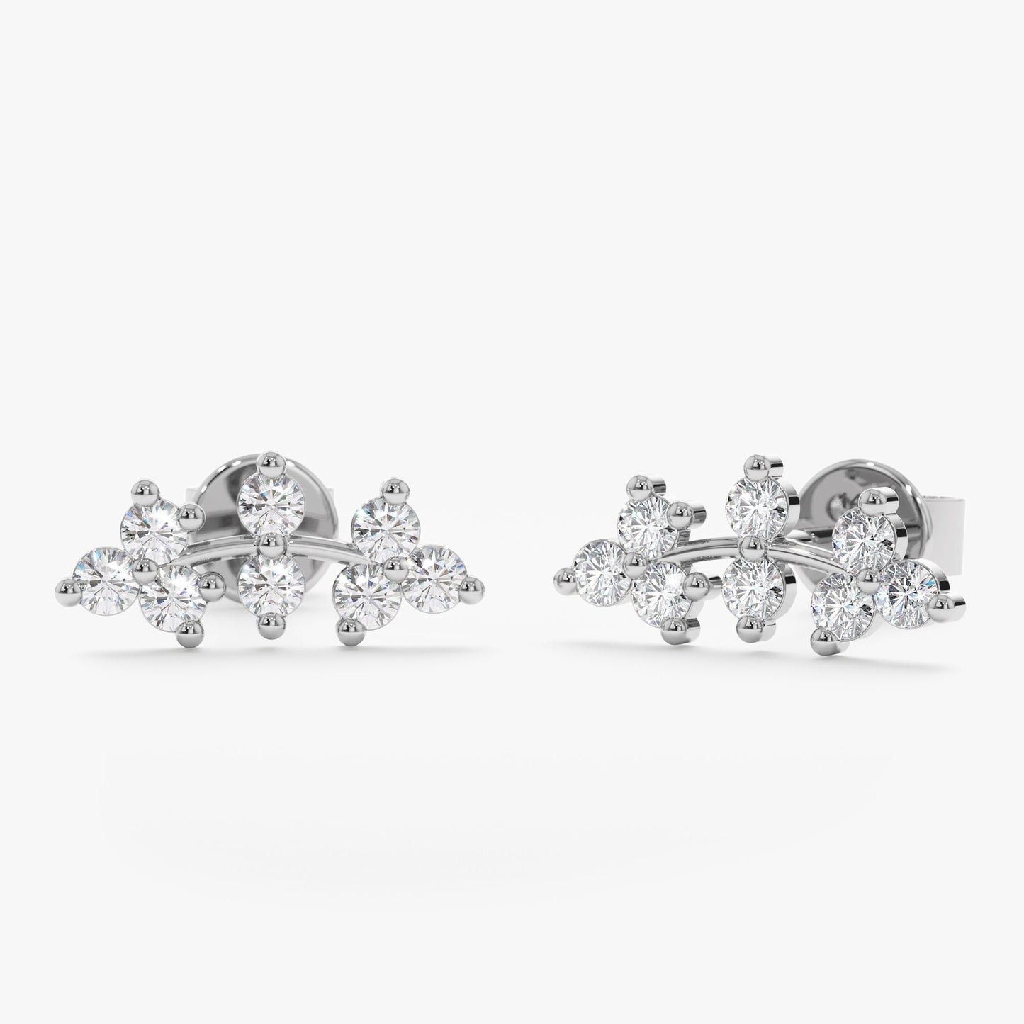 1.0 CT Round Bezel Solitaire Lab Grown Diamond Earrings